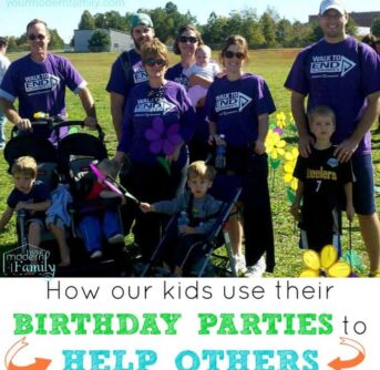 How our kids use their birthday parties to help others