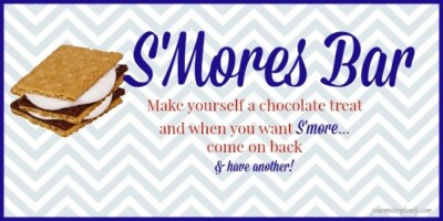 S’Mores Bar – DIY (with a free printable sign) - Your Modern Family