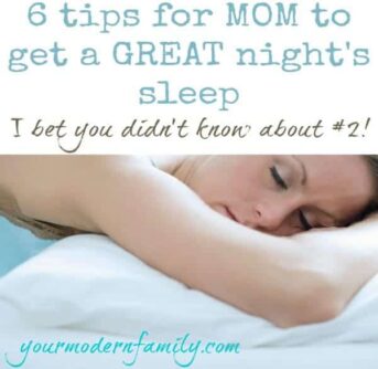 good nights sleep for mom