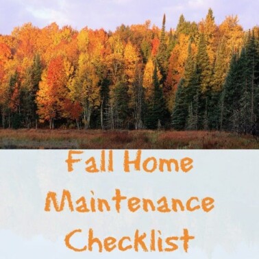 fall home Maintenance checklist