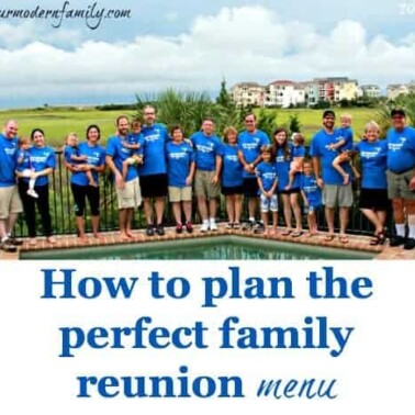 family reunion menu ideas