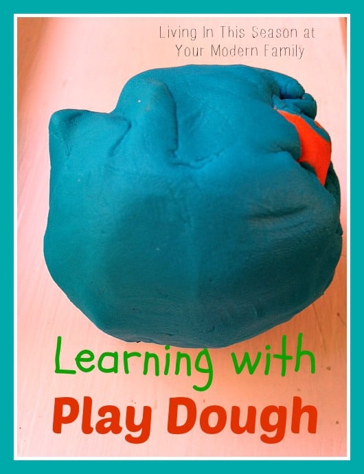 learning with play dough