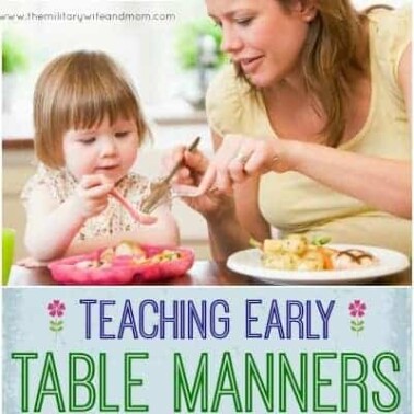 teaching table manners to YOUNG kids
