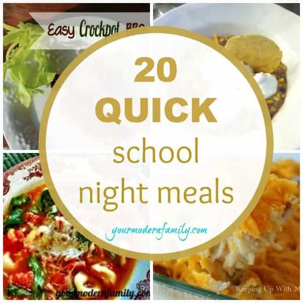 quick school night meals