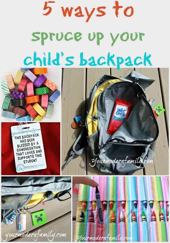 5 ways to spruce up your child's backpack