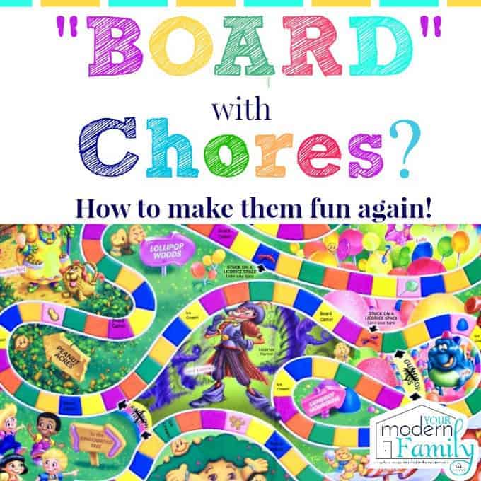 Board with Chores Make them fun again!!