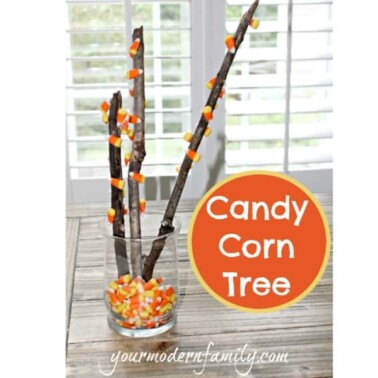 candy corn tree yourmodernfamily.com