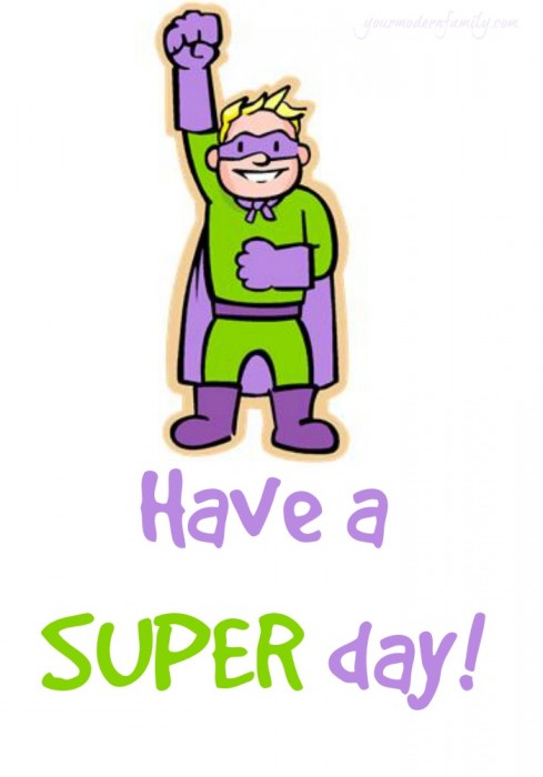 super day free printable for lunchbox notes