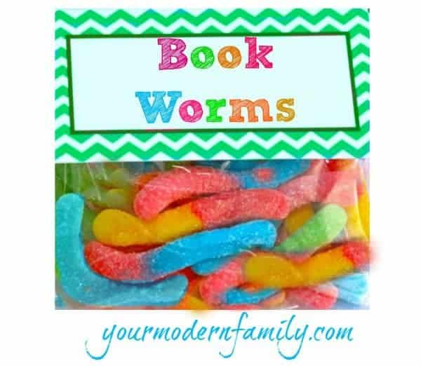 A close up of gummy worms with text above them.