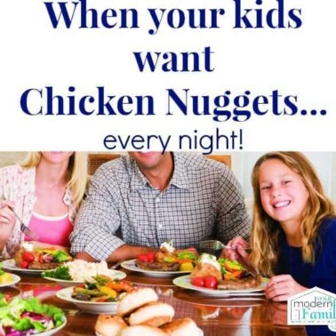 chicken nuggets every night