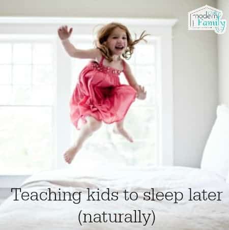 teach kids to sleep later