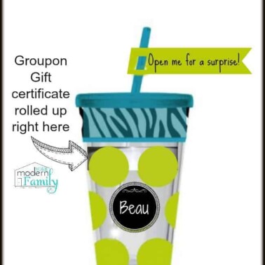 fun way to give a gift certificate
