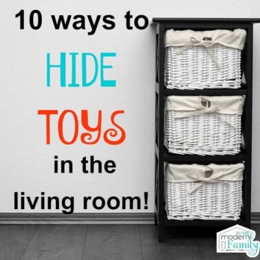 hide toys in the living room