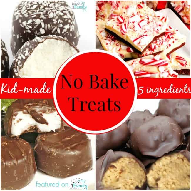 no bake treats the kids can make with 5 ingredients or less 