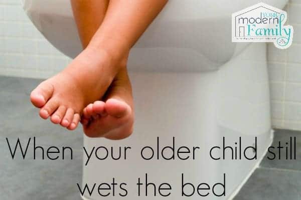 older child wetting the bed? Try this