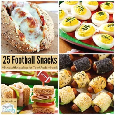 25 football snacks