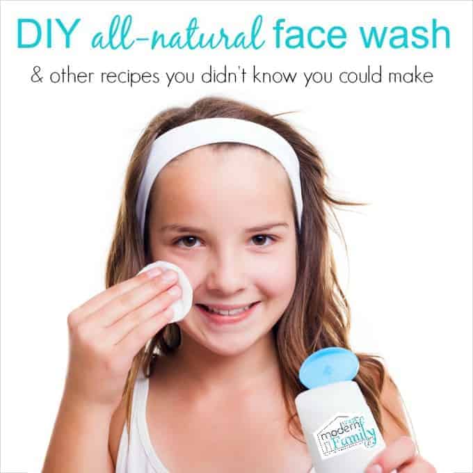 DIY all-natural face wash
