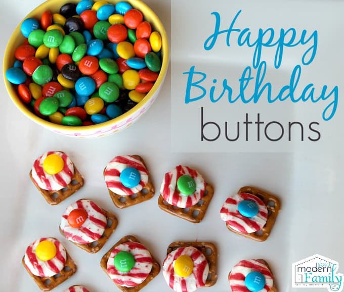 happy birthday buttons