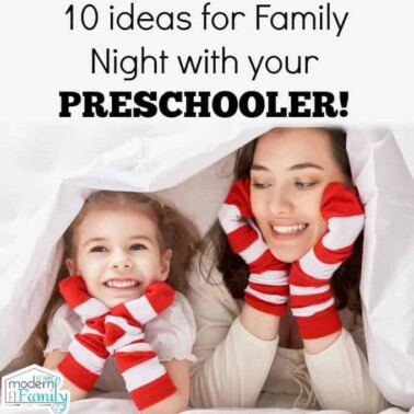 10 ideas for family night with your preschooler