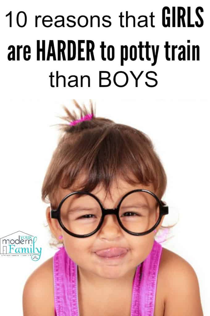 girls are harder to potty train than boys