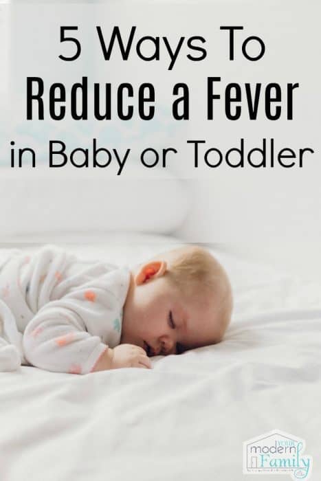 reduce a fever in baby or toddler