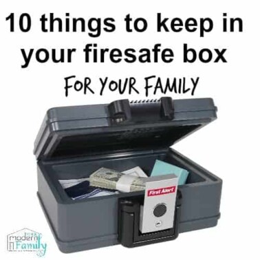 what to keep in your firesafe box