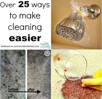 25 ways to make cleaning easier