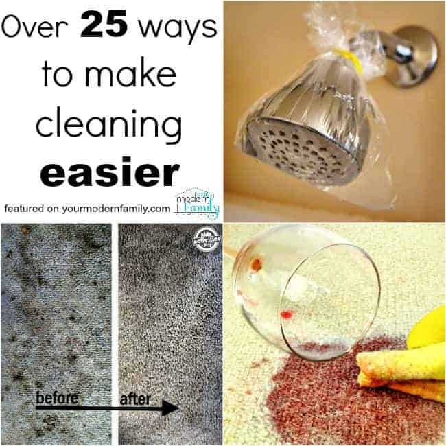 25 ways to make cleaning easier