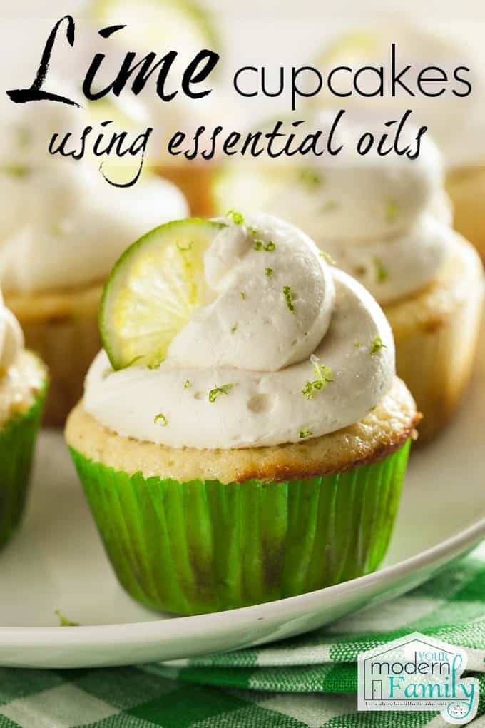 Lime Cupcakes with essential Oils