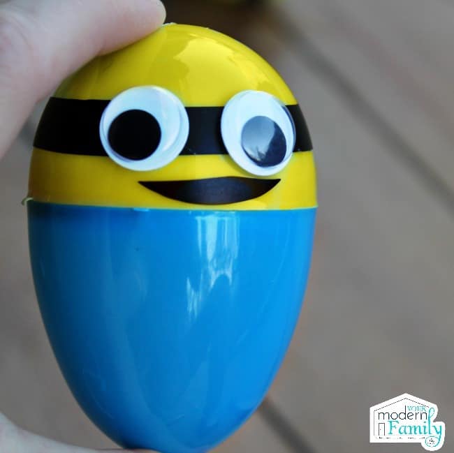 close up of a minion easter egg