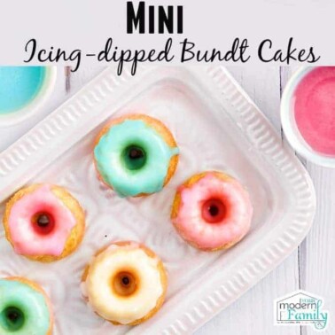 mini icing dipped bundt cake