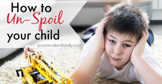 How to un-spoil a child