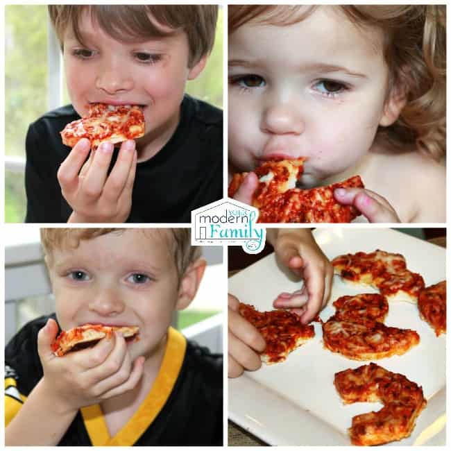 kids love cookie cutter pizza