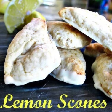 lemon scones WITH white chocolate
