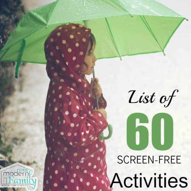 pin for 60 screen free activities