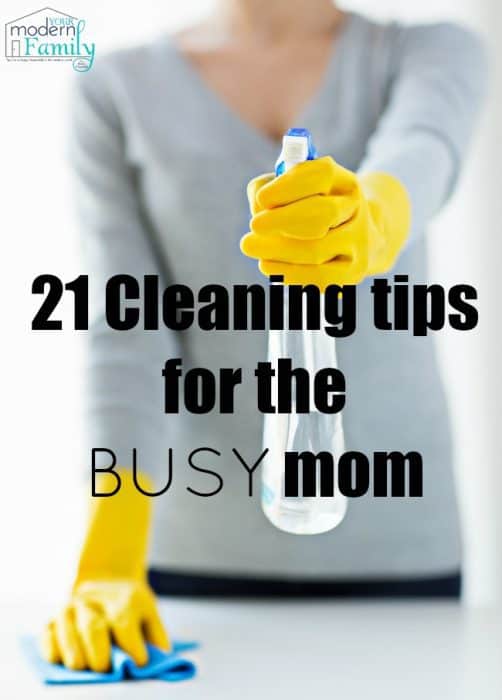 cleaning tips for the busy mom (to get it done sooner!)