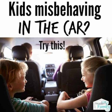 kids misbehaving in car