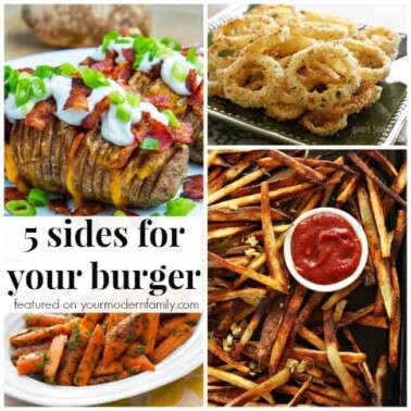A bunch of different types of food in a collage with text.