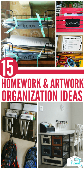 Homework organization ideas and cool ways to display your kids' artwork