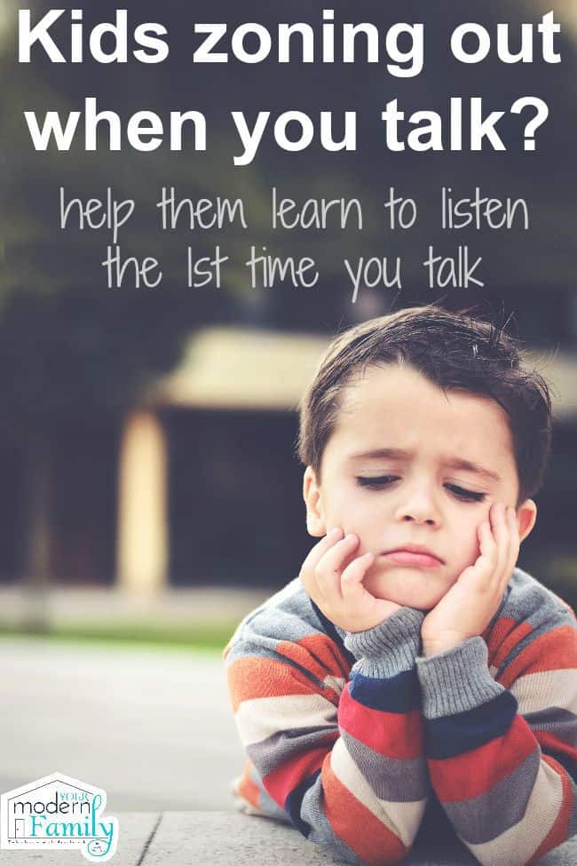 kids zoning out when you talk and not listening? try this 