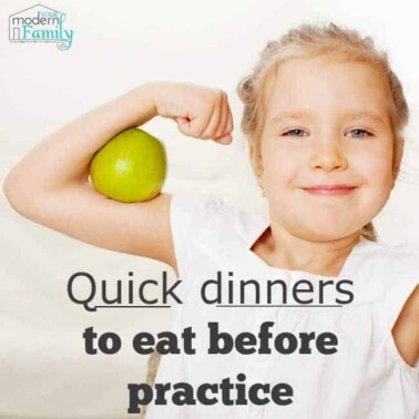 quick dinner before sports