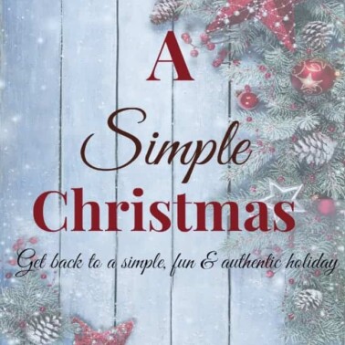 A close up of text on a Christmas themed background.