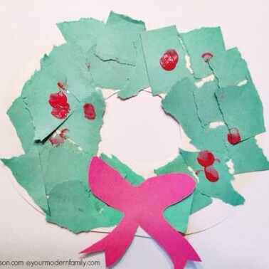 Perfect craft for kids to build fine motor skills and celebrate Christmas!