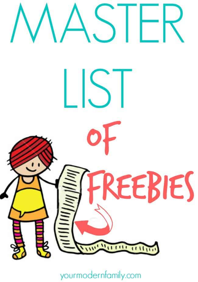 Master List of Freebie Websites -Free Samples from Companies You Know