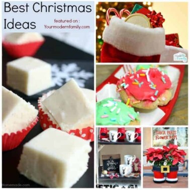 A variety of Christmas deserts.