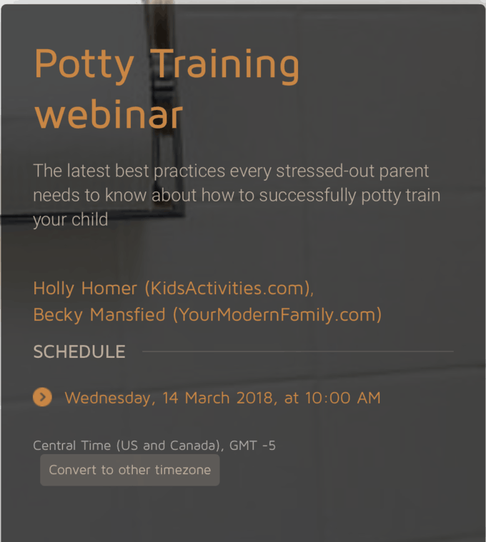 Potty Training Live!!!