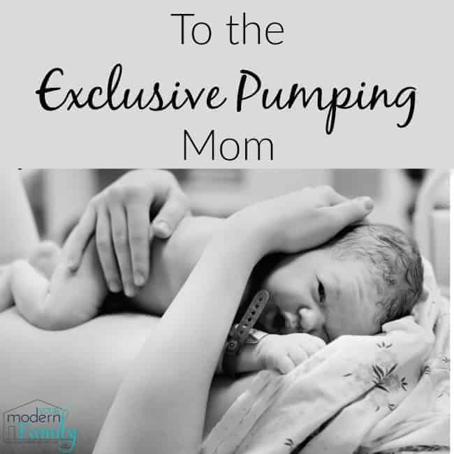 exclusive pumping mom