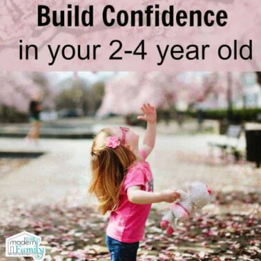 build confidence in 2-4 year old