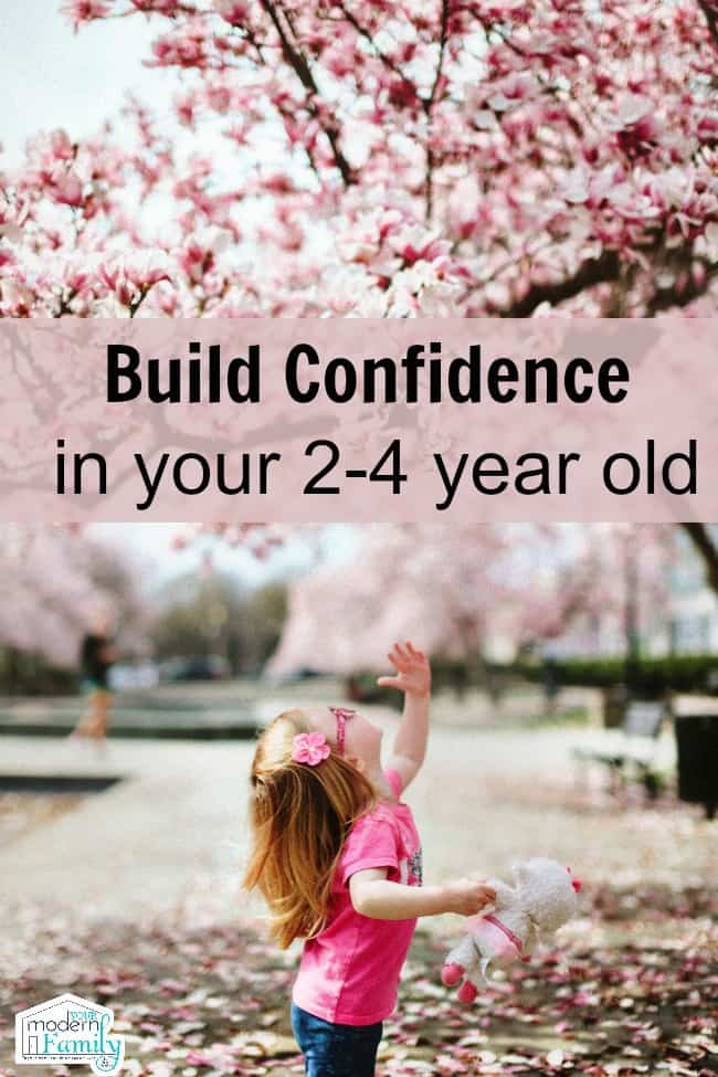 build confidence in 2-4 year old