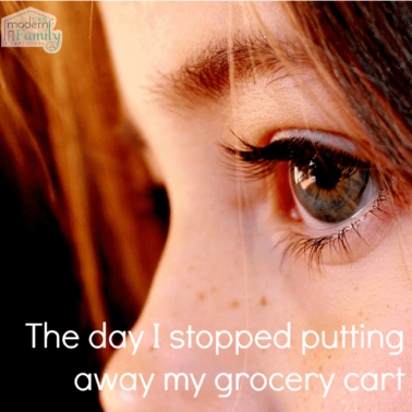 why I stopped putting away the grocery cart